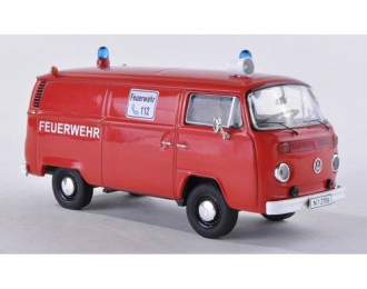 VOLKSWAGEN T2-b box van Feuerwehr, red