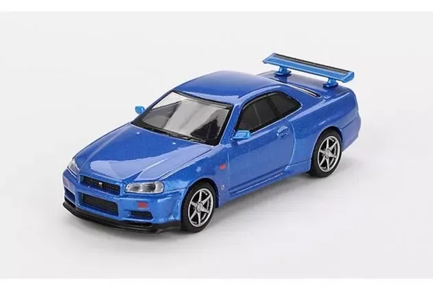 NISSAN Skyline GT-R R34 V-Spec , light blue