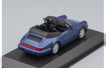 PORSCHE 911 Carrera 2 Cabriolet 1990, blue metallic