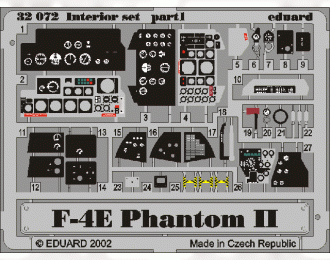 Цветное Фототравление для F-4E interior TAM