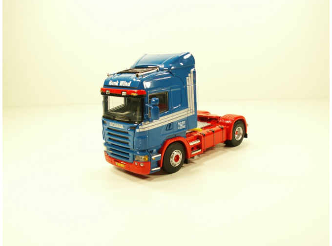 SCANIA highline 4x2 Henk Wind тягач, масштаб 1:50, красно-синий