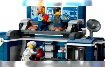 TRUCK Lego City - Police Mobile Crime Lab Truck - Laboratorio Mobile Polizia - 674 Pezzi - 674 Pieces, White Blue Black