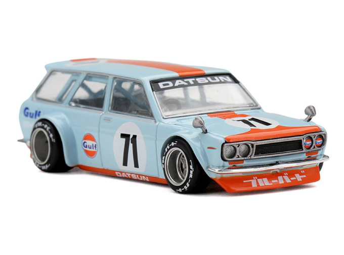 DATSUN 510 *Gulf* Wagon V1 (1969), blue / orange