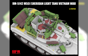 Сборная модель M551 Light Tank SHERIDAN Vietnam War