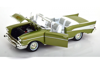 CHEVROLET Bel Air Cabriolet Open (1957), Green Met