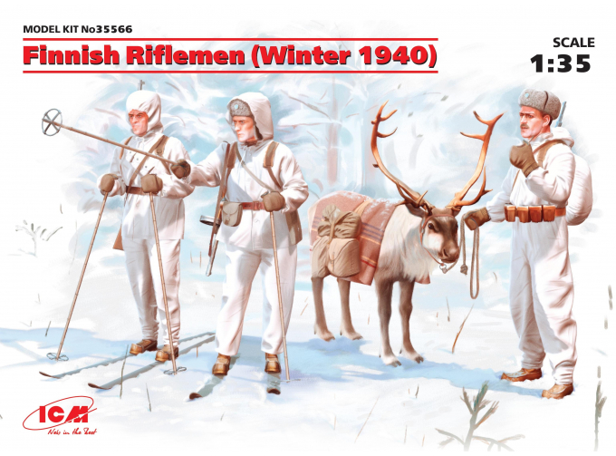 Сборная модель Finnish Riflemen (Winter 1940) (4 figures)