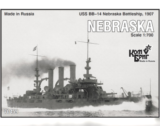 Сборная модель USS BB-14 Nebraska Battleship, 1907