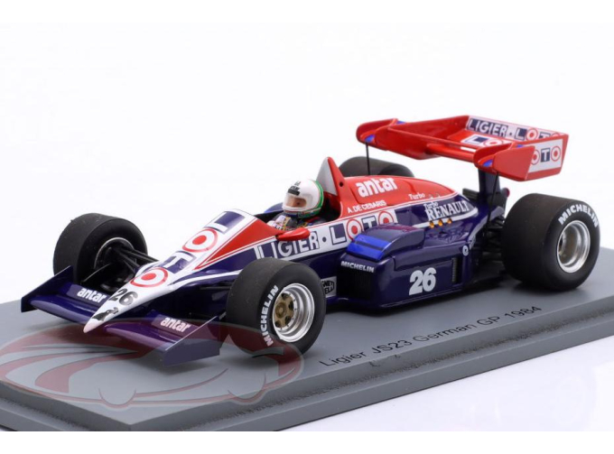 Ligier JS23 №26 7th Germany GP Formula 1 Andrea de Cesaris (1984)