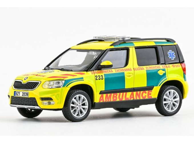 SKODA Yeti Suv Facelift (restyling) Doktor 233 Ambulance (2013), Yellow Green