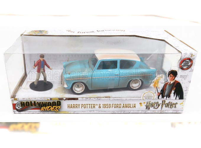 FORD Anglia 1959 Harry Potter - Movie - With Figure 2016, Light Blue