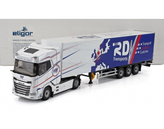 DAF Xg Truck Cassonato Rdv Transports (2021), White Blue