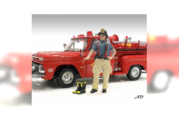 FIGURES FIREFIGHTERS - GETTING READY, BLUE BEIGE