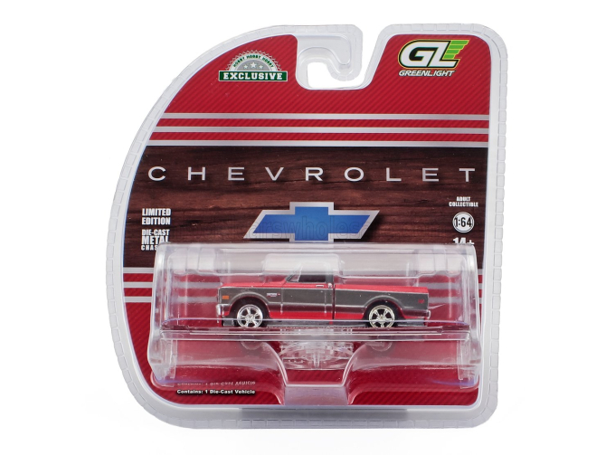 CHEVROLET C-10 Cheyenne Pick-up Short Bed (1972), Red Grey