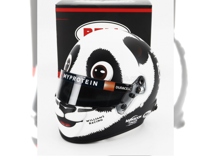 BELL HELMET Casco Helmet F1 Alexander Albon Team Williams Racing №23 China Gp (2024), White Black