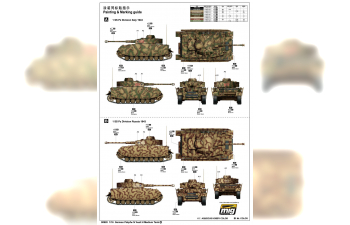 Сборная модель Танк Pzkpfw IV Ausf.H немецкий средний танк