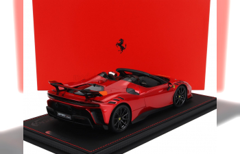 FERRARI Sf90 Xx Stradale Spider (2024) - Con Vetrina - With Showcase, Rosso Fuoco - Red Met Yellow