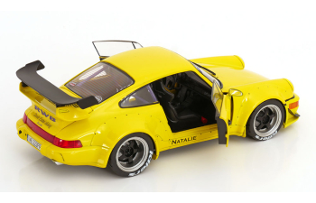 PORSCHE 911 (964) RWB Natalie (2023), yellow black