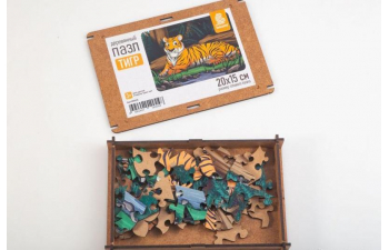 Пазл "Тигр" 20 х 15см