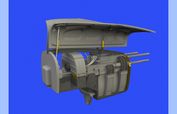 Набор дополнений к модели P-38F/ G носовой пулемётный отсек