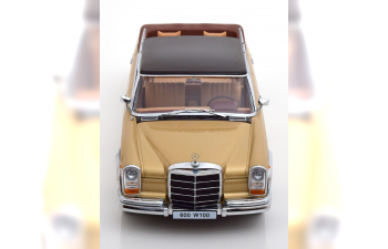 MERCEDES-BENZ 600 LWB W100 Landaulet (1964), gold metallic black