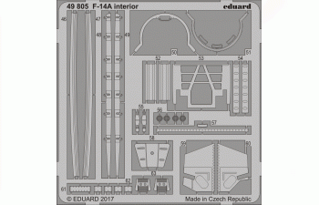 Фототравление для F-14A интерьер