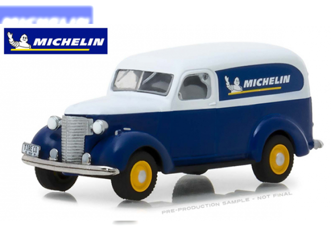 CHEVROLET Panel Truck фургон "Michelin" (1939), blue / white