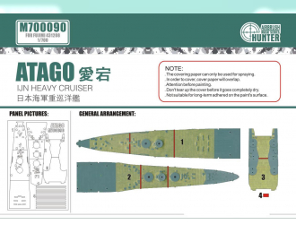 Маска окрасочная Atago IJN Heavy Cruiser (For Fujimi 431208)