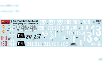 Сборная модель Советский танк Т-60 Весна 1942, с интерьером