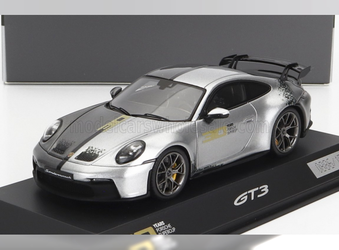 PORSCHE 911 992 Gt3 30 Years Supercup Edition (1993-2023), Silver Black