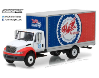 INTERNATIONAL Durastar Box Van Pure Oil Co. Firebird Racing Gasoline *H.D. Truck series 11* (2013), white / blue / red