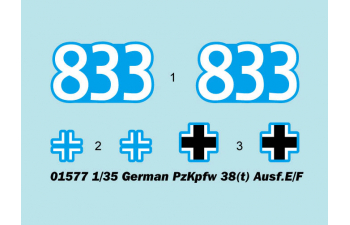 Сборная модель Немецкий легкий танк PzKpfw 38(t) Ausf.E/F