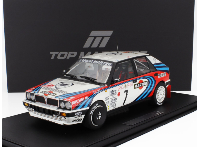 LANCIA Delta Hf Integrale Martini 16v №7 Winner Rally Montecarlo (1990) D.Auriol - B.Occelli, White Red Blue