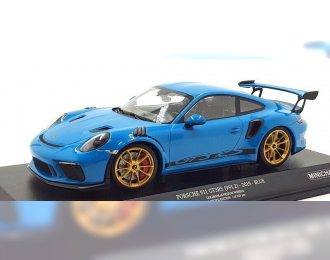 PORSCHE 911 GT3RS (991.2) - 2019 - BLUE W/ WEISSACH PACKAGE W/ GOLDEN MAGNESIUM WHEELS