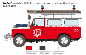 Сборная модель Land Rover Iii Series 109 Hampshire Service Fire Engine (1961)