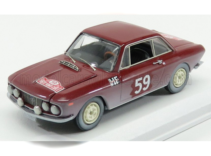 LANCIA Fulvia Coupe 1200hf N59 Rally Montecarlo (1966) Cella - Lombardi, Red