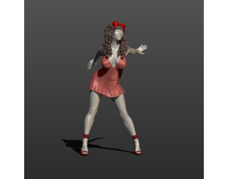 Фигура Кудряшка, окрашенная