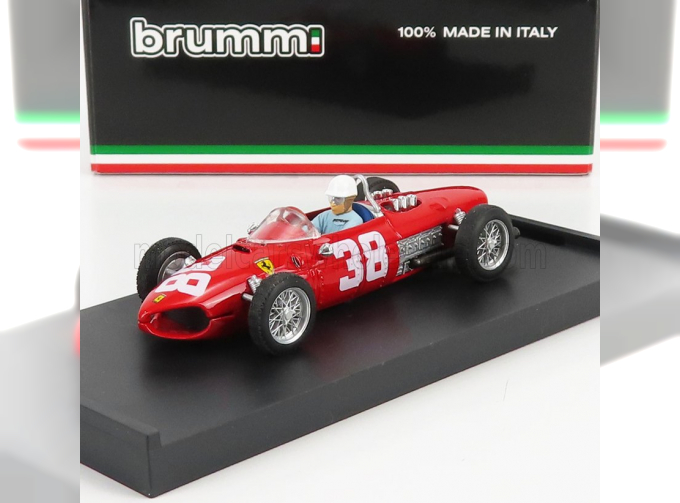 FERRARI F1 156 N 38 3rd Monaco Gp Phil Hill 1961 World Champion - With Driver Figure, Red