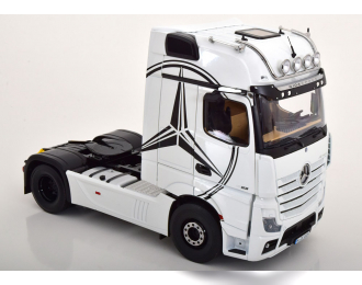 MERCEDES-BENZ ActrosActros 2 1863 Gigaspace 4x2 Mirrorcam Tractor Truck Logo Mercedes 2-assi with illumination (2018), white