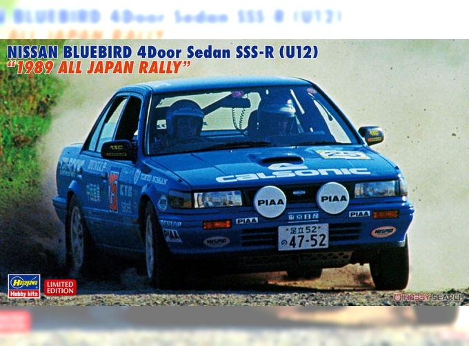 Сборная модель NISSAN BLUEBIRD 4Door Sed All Japan Rally 1989