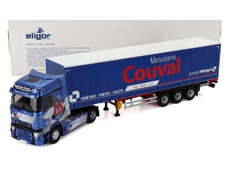 RENAULT T-line High Truck Route 66 Telonato Couval Transports (2023), Blue Met