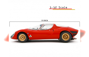 ALFA ROMEO 33 Coupe Stradale Museum Version (1967), красный