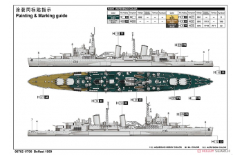 Сборная модель HMS Belfast 1959