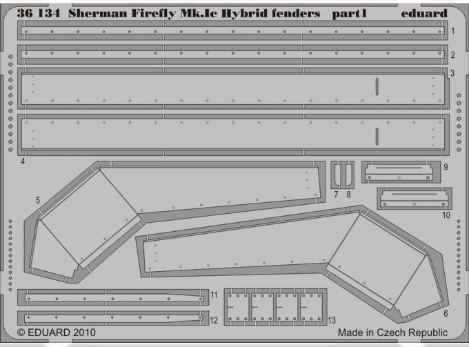 Фототравление для Sherman Firefly Mk.Ic Hybrid fenders