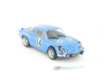 ALPINE A 110 Rallye des Routes du Nord 1971 - N 14, серия Alpine and Renault Sportives 72, голубой