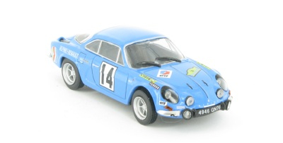 ALPINE A 110 Rallye des Routes du Nord 1971 - N 14, серия Alpine and Renault Sportives 72, голубой