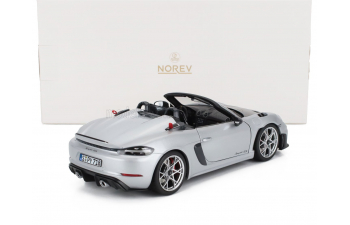 PORSCHE 718 (982) Spider Rs Weissach Package (2023), Silver Met