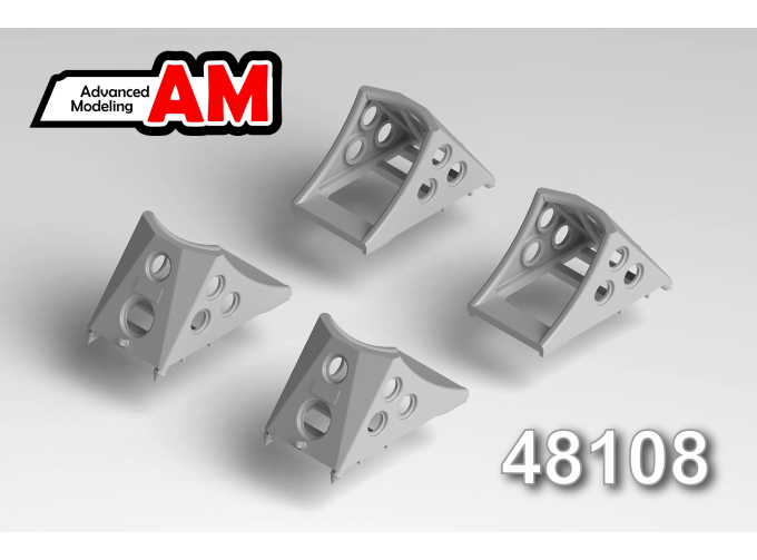 Колодки под колеса шасси, набор №1, размер 575х340х310 мм