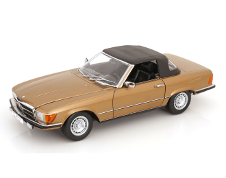 MERCEDES-BENZ 450 SL R107 with removable Softtop (1985), gold metallic