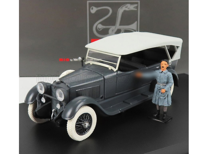 MERCEDES-BENZ 11/40 Cabriolet Closed (1924) - With Hitler Figure After His Release From Landsberg Fortress, grey