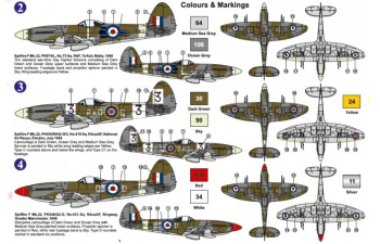 Сборная модель British Famous Fighter Supermarine Spitfire Mk. 22 post war Spitfire